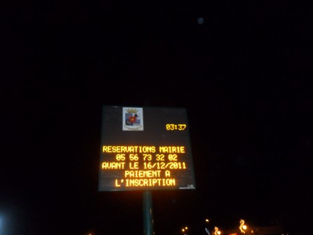 Photo prise juste pour l'heure ( en plein tournage ) 